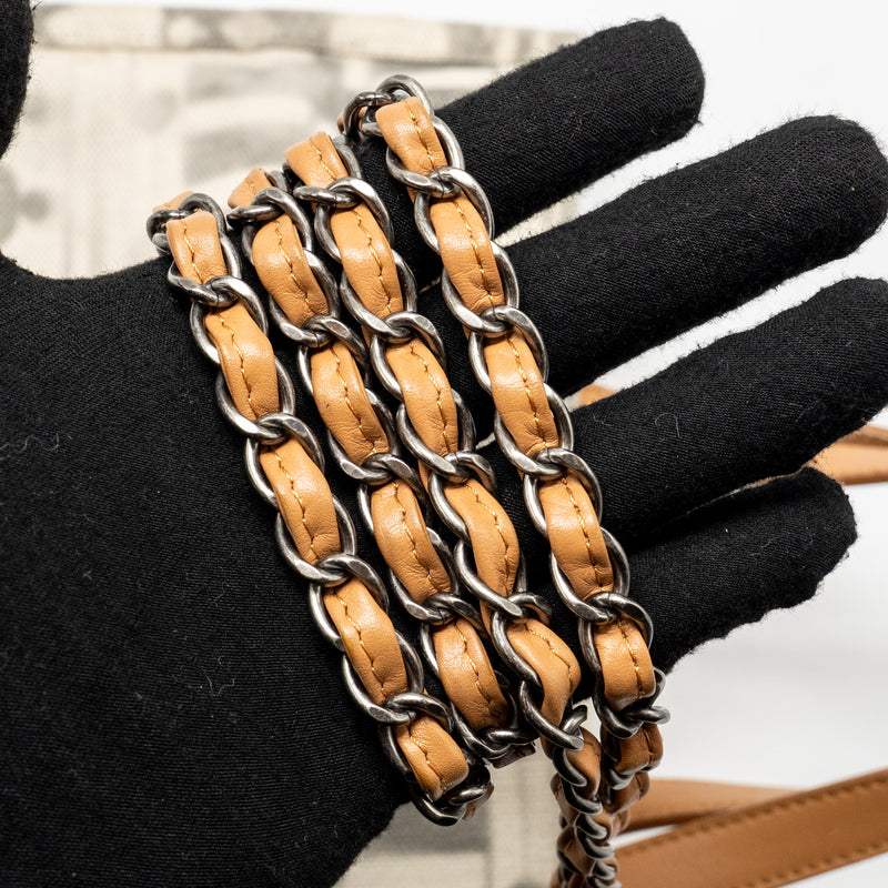 Chanel Iliad Shopping tote bag printed canvas/leather Multicoloured SHW