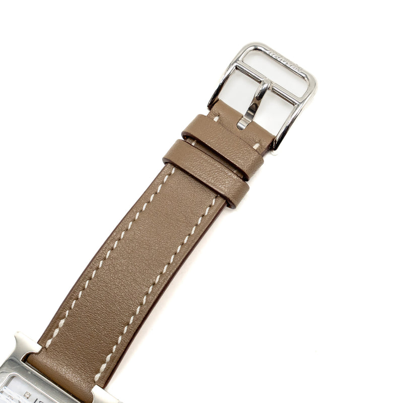 Hermes Heure H steel watch, small model 25mm