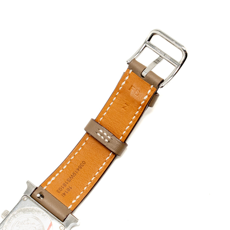 Hermes Heure H steel watch, small model 25mm