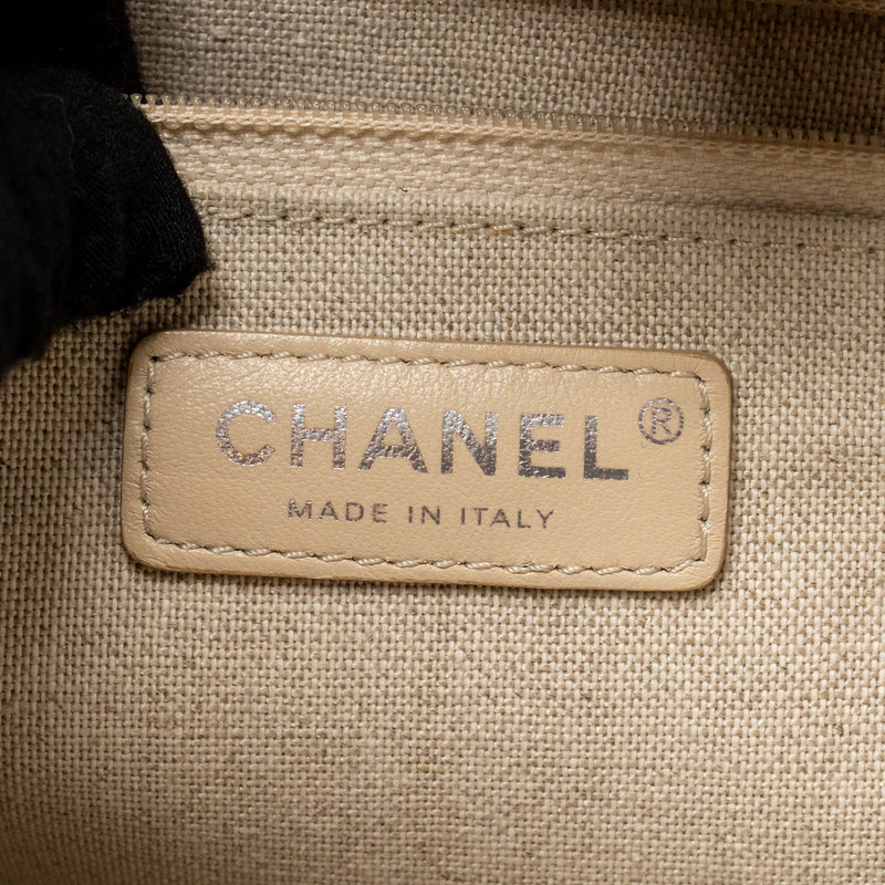 Chanel Iliad Shopping tote bag printed canvas/leather Multicoloured SHW