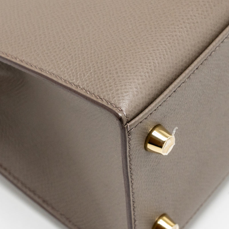 Hermes Kelly 25 Epsom 8F Gris Etain GHW stamp D