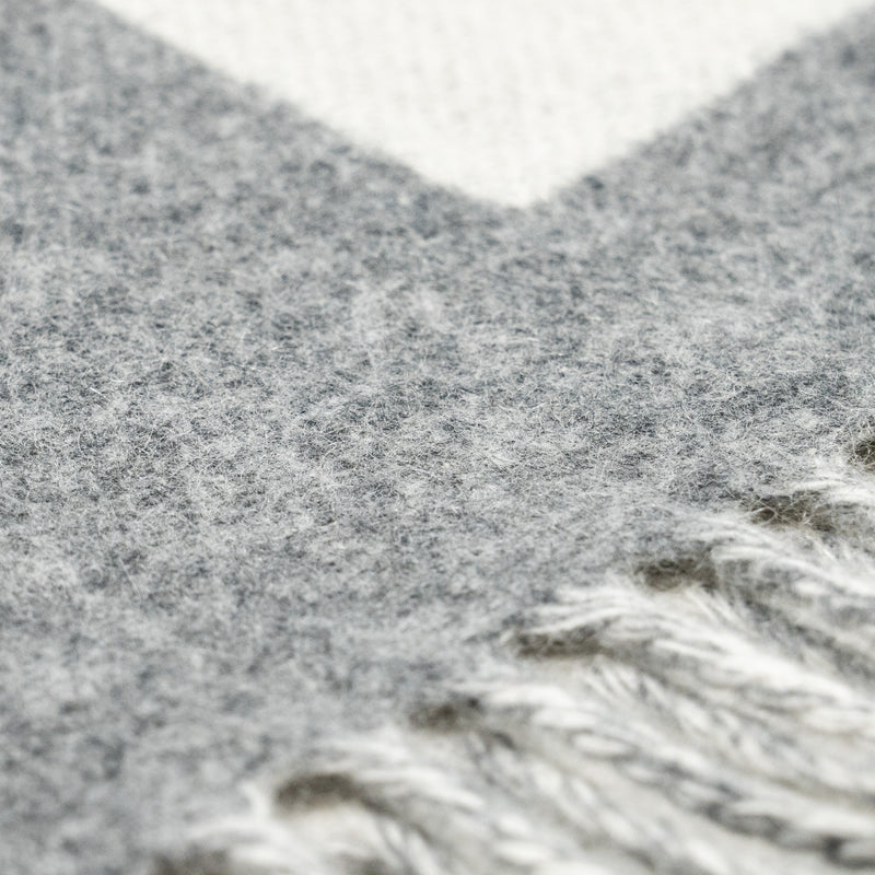 Hermes Casque Love Story Muffler Cashmere Gris Clair/ Ivoire