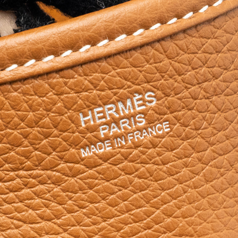 Hermes Evelyne 29 clemence gold SHW stamp U
