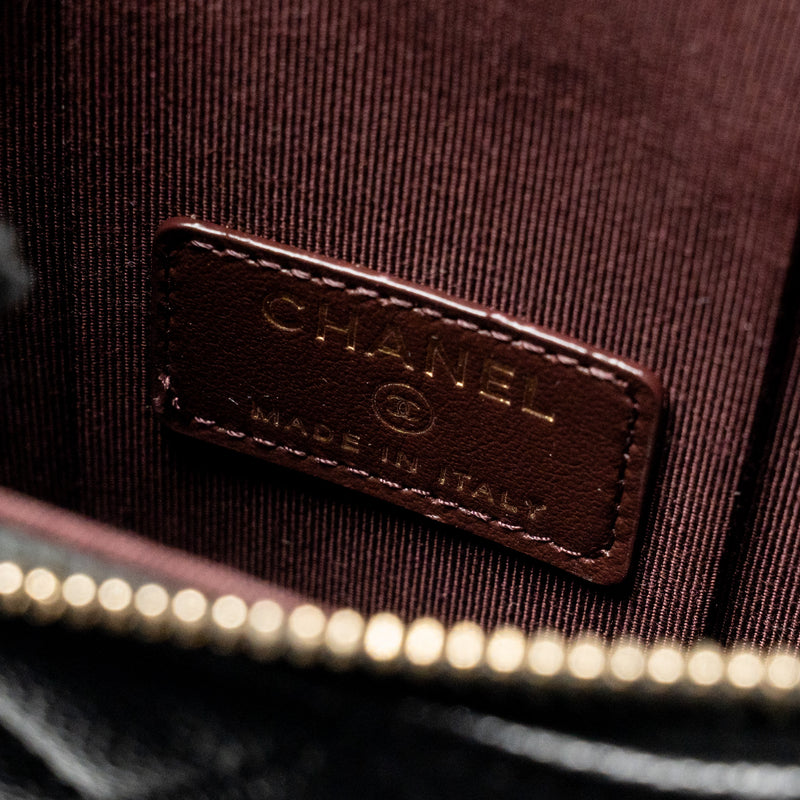 Chanel Classic Vanity Phone Holder with Chain Caviar Black LGHW