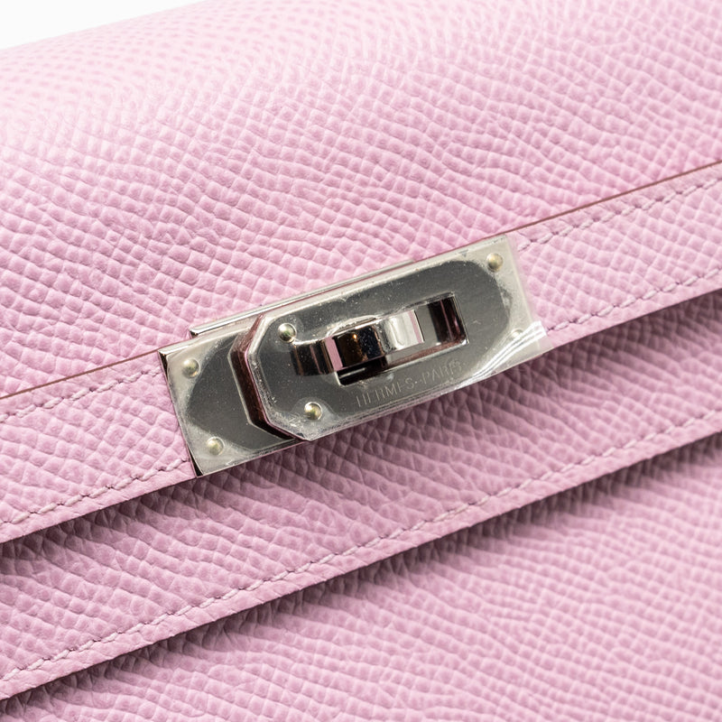 Hermes Kelly to go Epsom X9 Mauve Sylvestre SHW stamp U