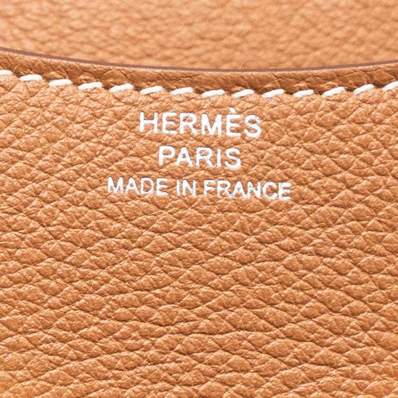 Hermes Constance Slim Evercolor Gold/Lime SHW Stamp B