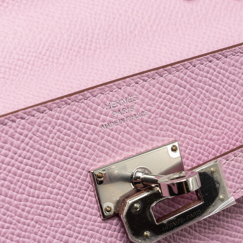 Hermes Kelly to go Epsom X9 Mauve Sylvestre SHW stamp U