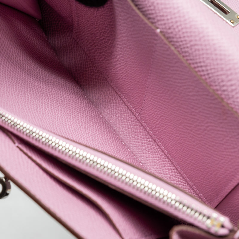 Hermes Kelly to go Epsom X9 Mauve Sylvestre SHW stamp U