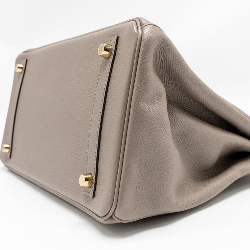 Hermes birkin 30 epsom m8 gris asphalt GHW stamp C