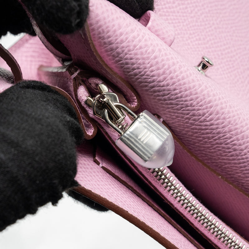 Hermes Kelly to go Epsom X9 Mauve Sylvestre SHW stamp U
