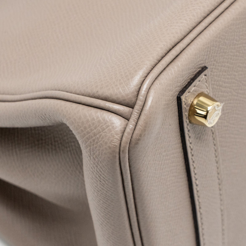 Hermes birkin 30 epsom m8 gris asphalt GHW stamp C