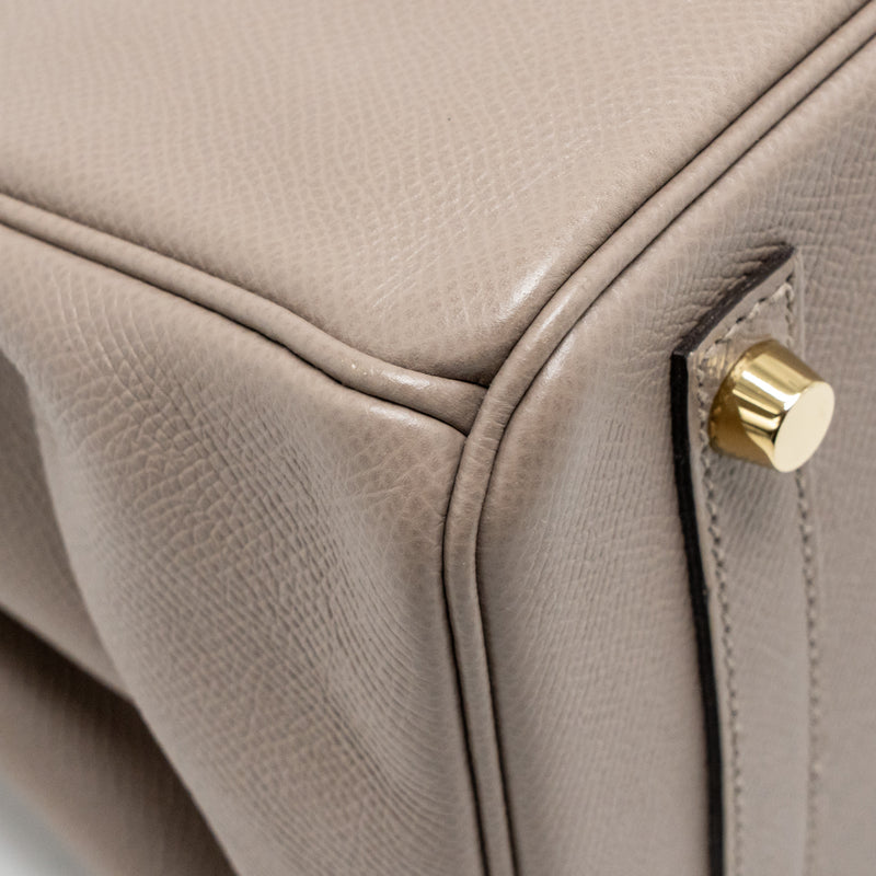 Hermes birkin 30 epsom m8 gris asphalt GHW stamp C