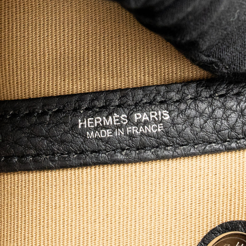 Hermes Garden Party 30 Canvas/Negonda Leather Trench/Black SHW Stamp D
