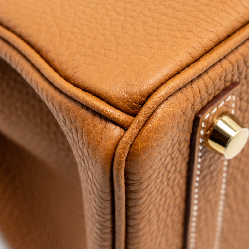 Hermes Birkin 25 Togo Gold GHW Stamp W