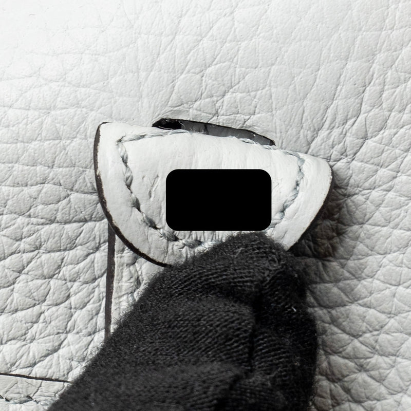 Hermes Mini Evelyn Clemence Bleu Pale/Bleu Indigo SHW Stamp Y