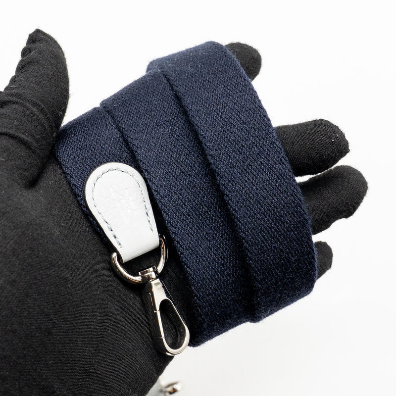 Hermes Mini Evelyn Clemence Bleu Pale/Bleu Indigo SHW Stamp Y