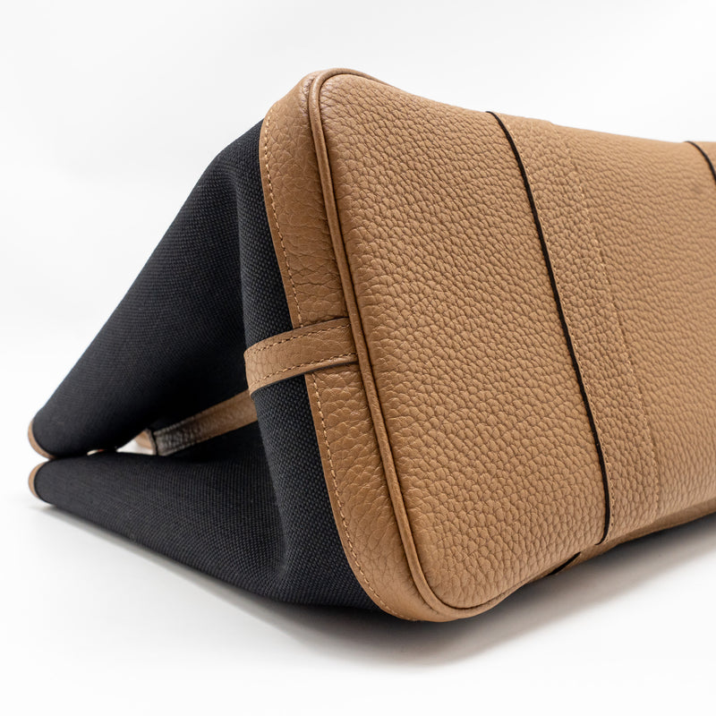 Hermes Garden Party 36 Canvas/ Negonda Black/ Alezan SHW Stamp Z