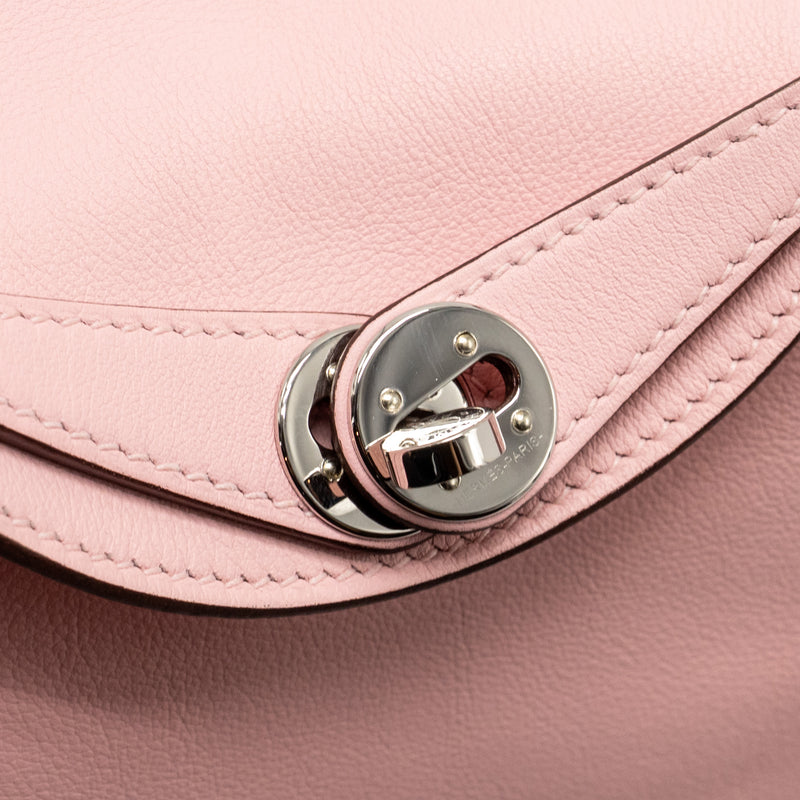 Hermes Mini Lindy Swift 3Q Rose Sakura SHW Stamp Z