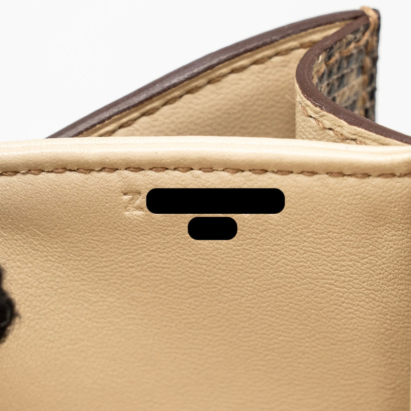 Hermes Mini Constance Lizard Natura Lisse Desert GHW Stamp Z