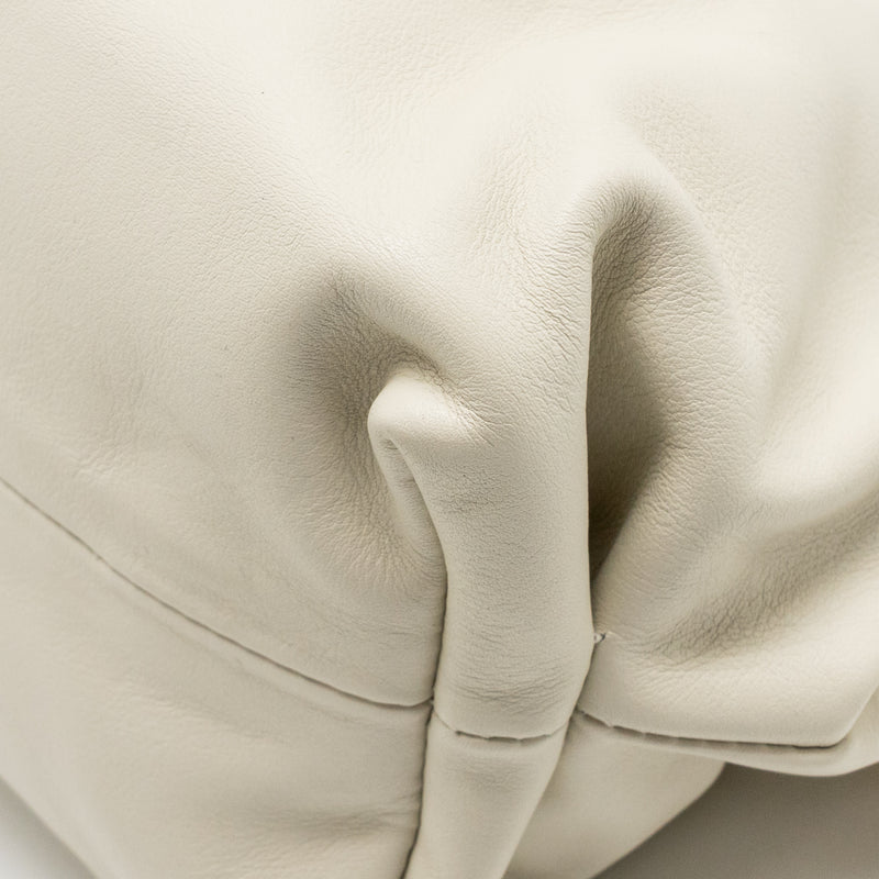 Bottega Veneta Chain Pouch bag calfskin white GHW