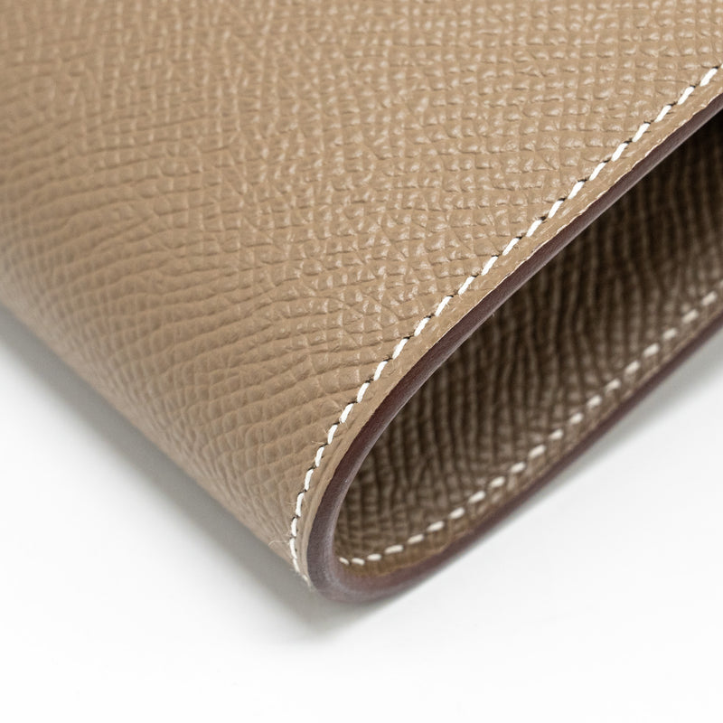 Hermes Kelly To Go Epsom Etoupe GHW Stamp Z