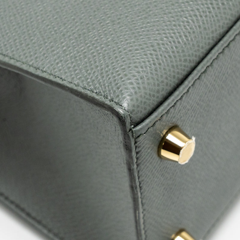 Hermes kelly 25 epsom vert Amande GHW stamp Z