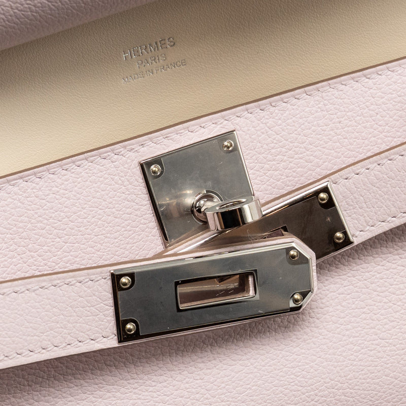 HERMES Mini Jypsiere Evercolor Mauve Pale SHW Stamp B