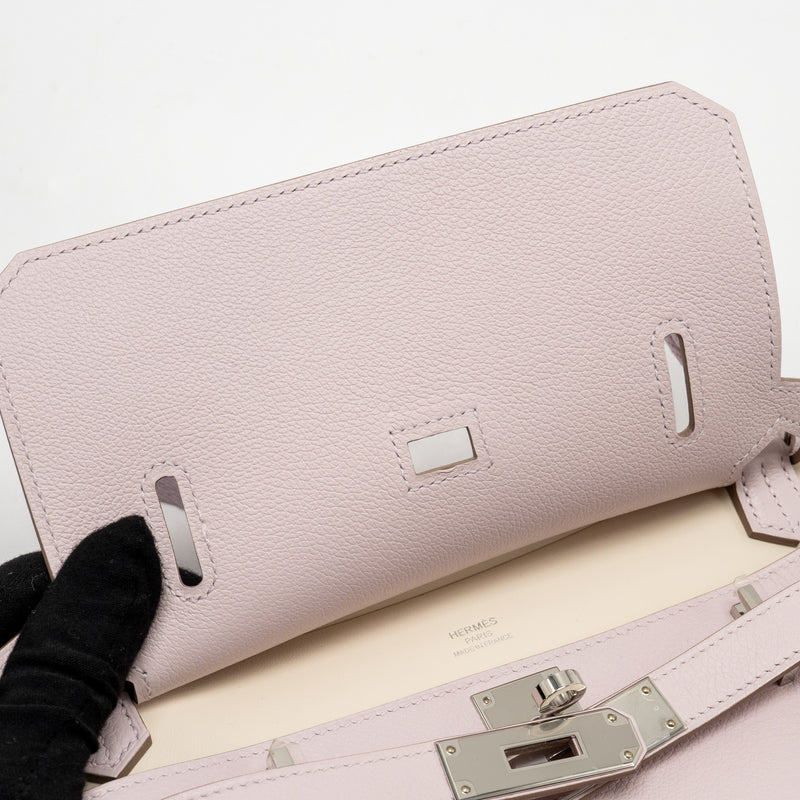 HERMES Mini Jypsiere Evercolor Mauve Pale SHW Stamp B