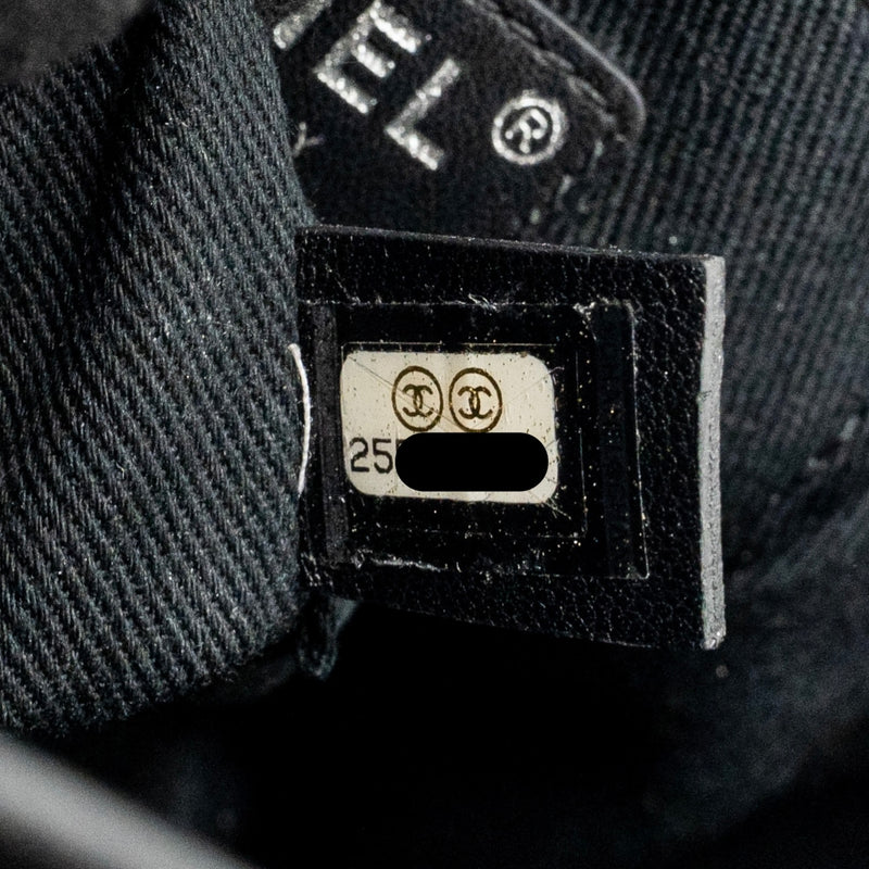 Chanel Quilted Metallic Bubble Backpack Lambskin Black Multicolour Hardware