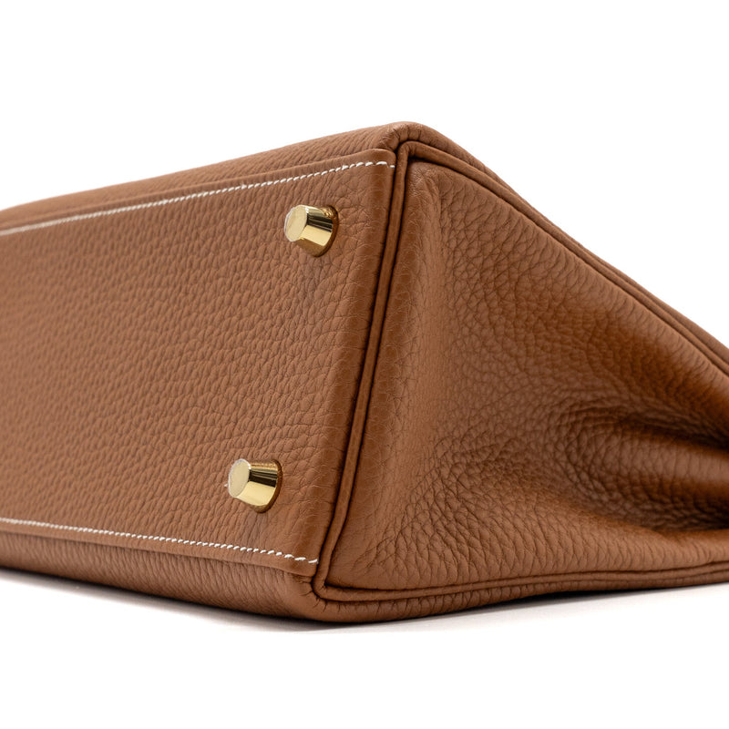 Hermes kelly 25 togo gold GHW stamp U