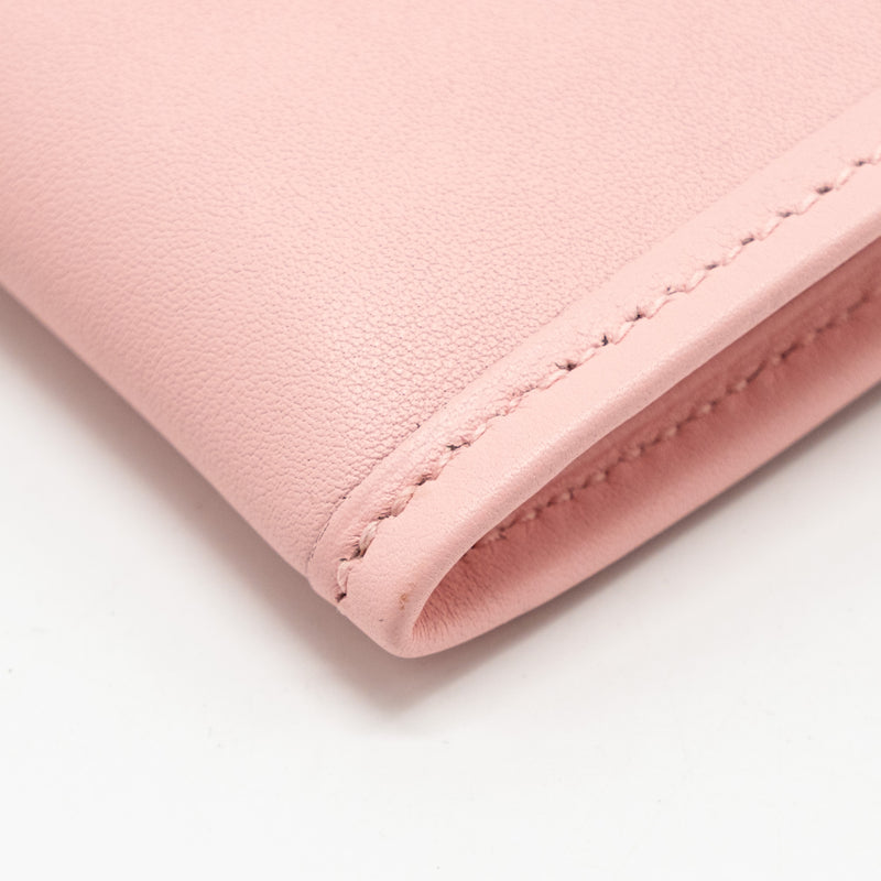 Hermes Jige Elan Wallet Swift Rose Sakura SHW Stamp D