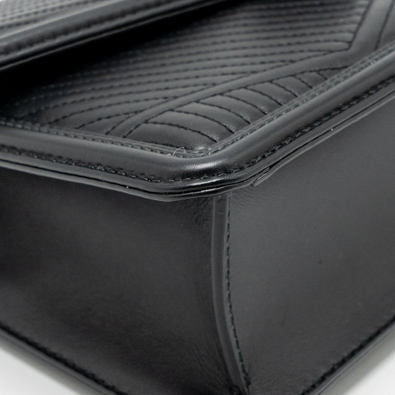 Bvlgari Serpenti Forever flap bag calfskin black ruthenium hardware