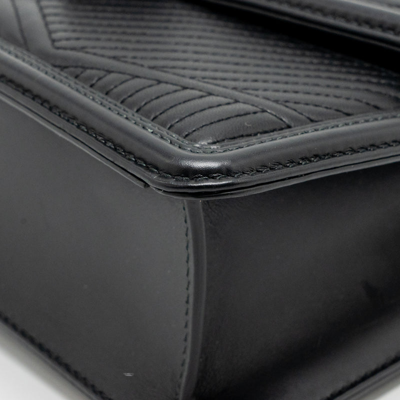 Bvlgari Serpenti Forever flap bag calfskin black ruthenium hardware