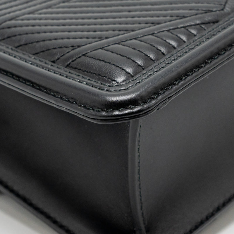 Bvlgari Serpenti Forever flap bag calfskin black ruthenium hardware