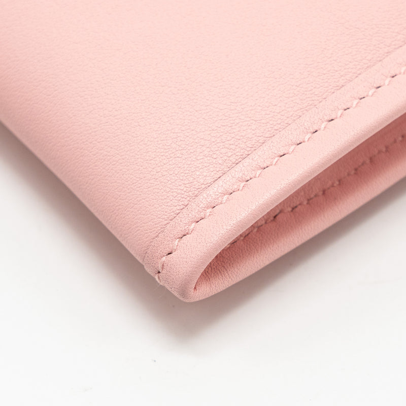Hermes Jige Elan Wallet Swift Rose Sakura SHW Stamp D