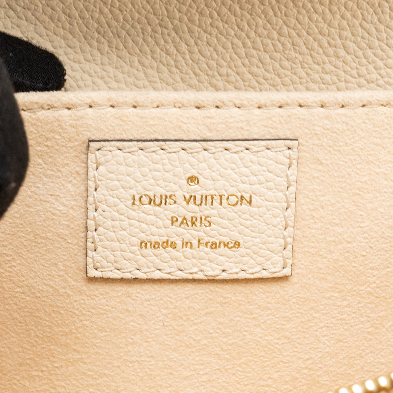 Louis Vuitton Pochette Métis East West Monogram Empreinte Leather Cream GHW