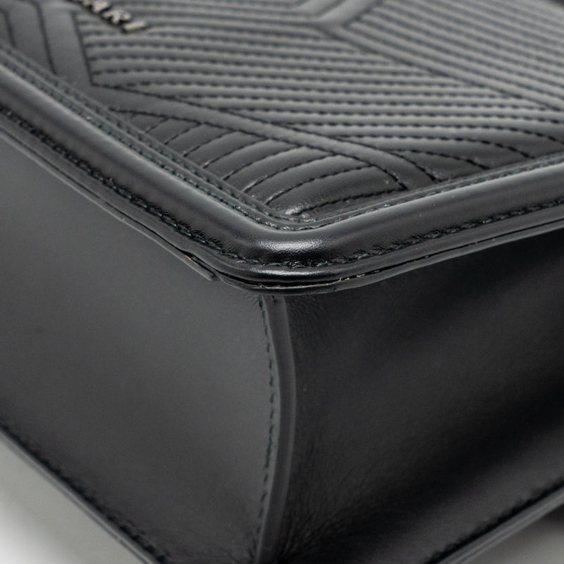 Bvlgari Serpenti Forever flap bag calfskin black ruthenium hardware