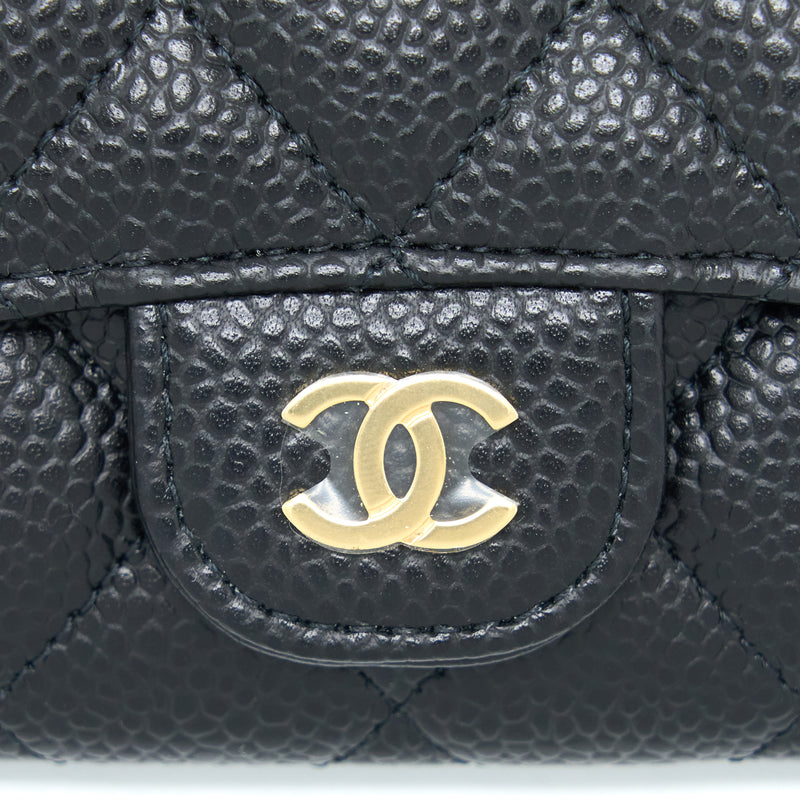 Chanel Classic Flap Cardholder Caviar Black GHW