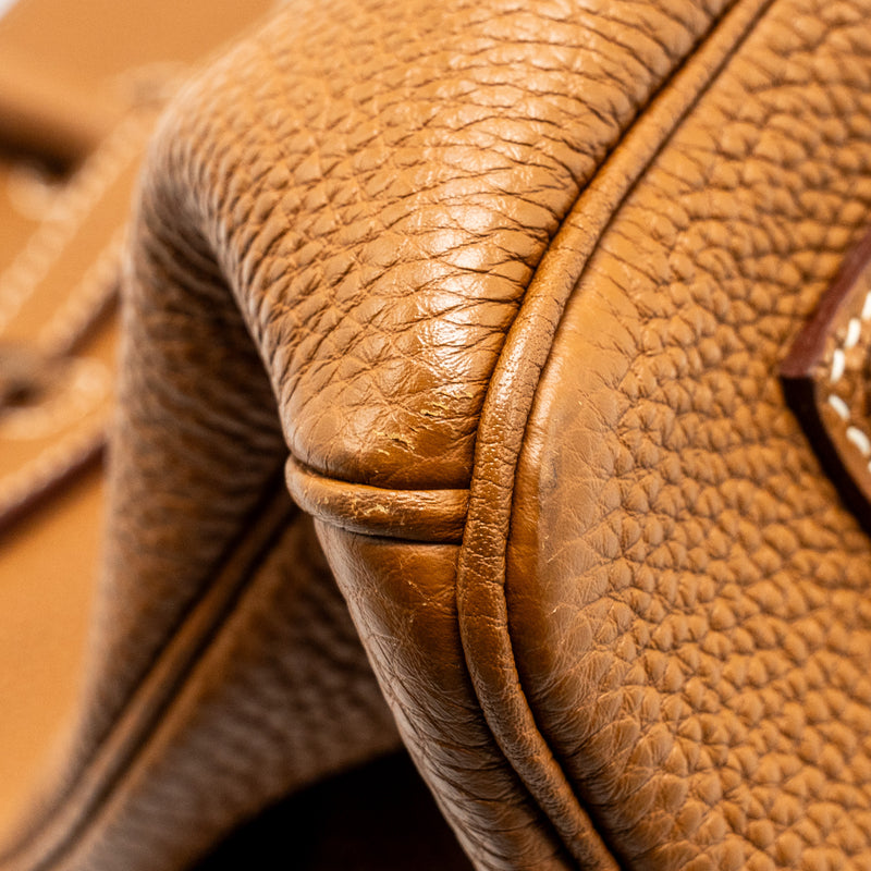 Hermes Birkin 35 Togo Gold SHW Stamp Square R