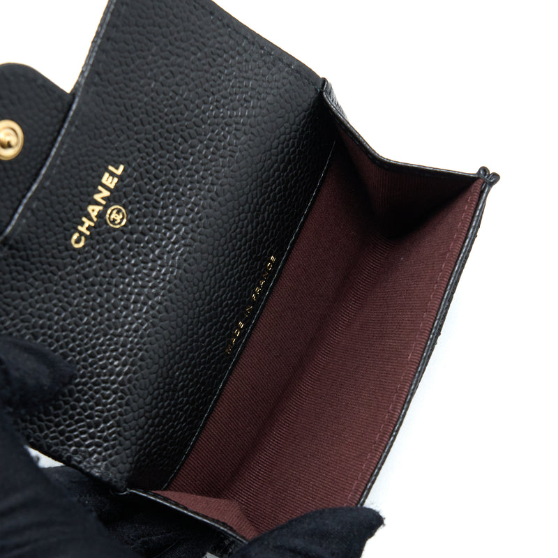 Chanel Classic Flap Cardholder Caviar Black GHW