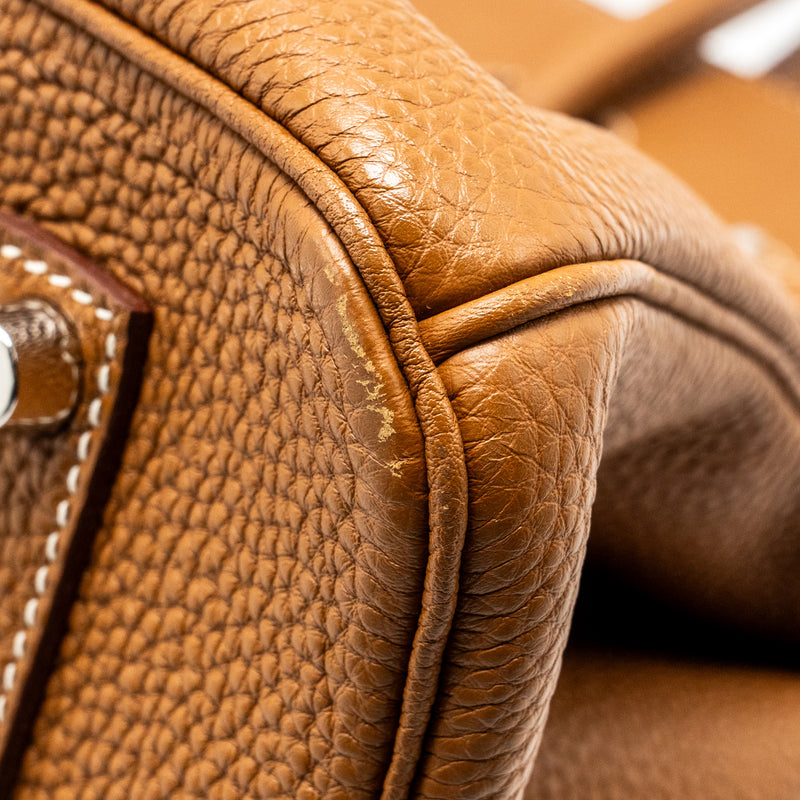 Hermes Birkin 35 Togo Gold SHW Stamp Square R