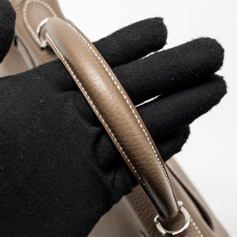 Hermes kelly 28 clemence etoupe SHW stamp Y