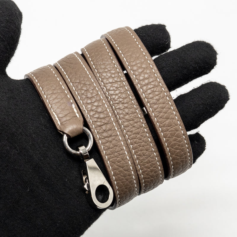 Hermes kelly 28 clemence etoupe SHW stamp Y