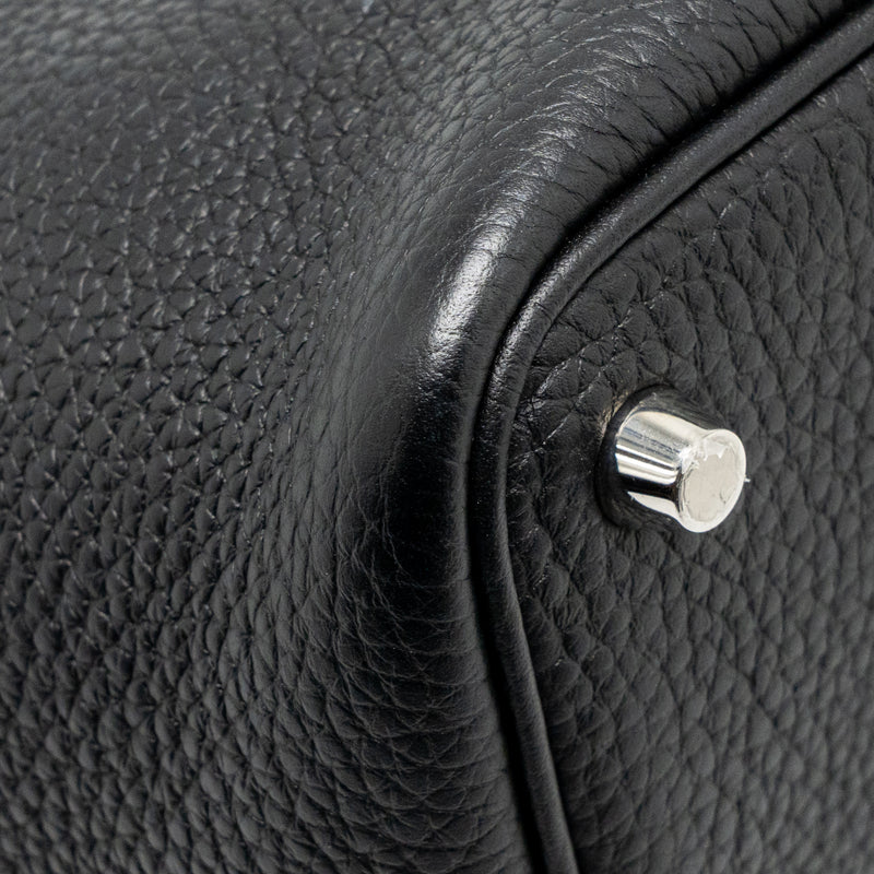 Hermes Picotin 18 lock bag clemence black SHW stamp Y