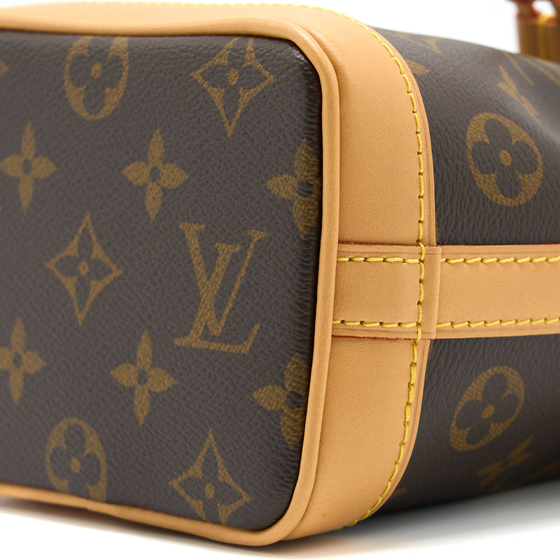 Louis Vuitton Nano Noe Monogram Canvas GHW (New Version)