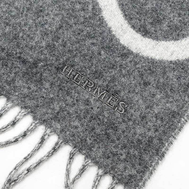 Hermes Any Mors Mufflers Cashmere Flanelle / Gris Chine Clair