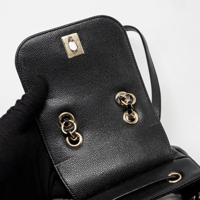 Chanel affinity backpack caviar black LGHW (microchip)