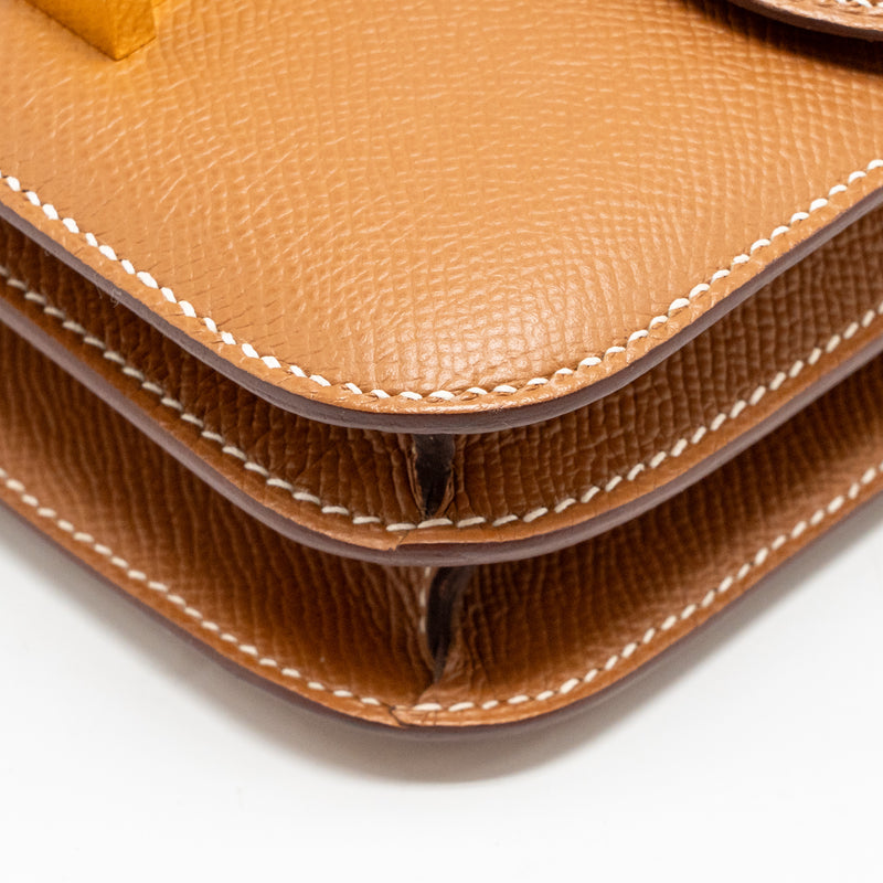 Hermes Mini Constance Epsom Gold GHW Stamp U