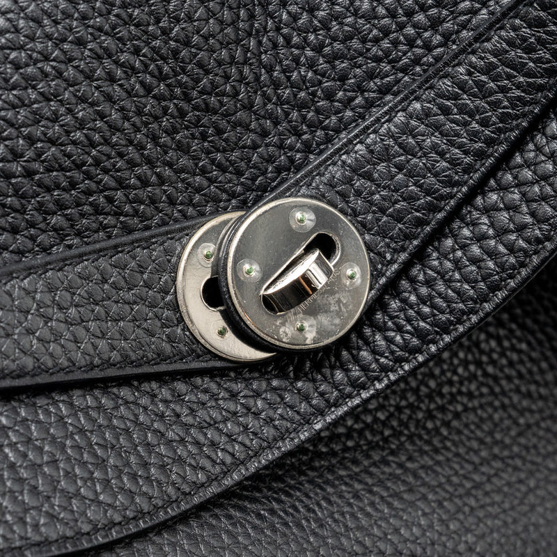 Hermes Lindy 30 Clemence Black SHW Stamp C
