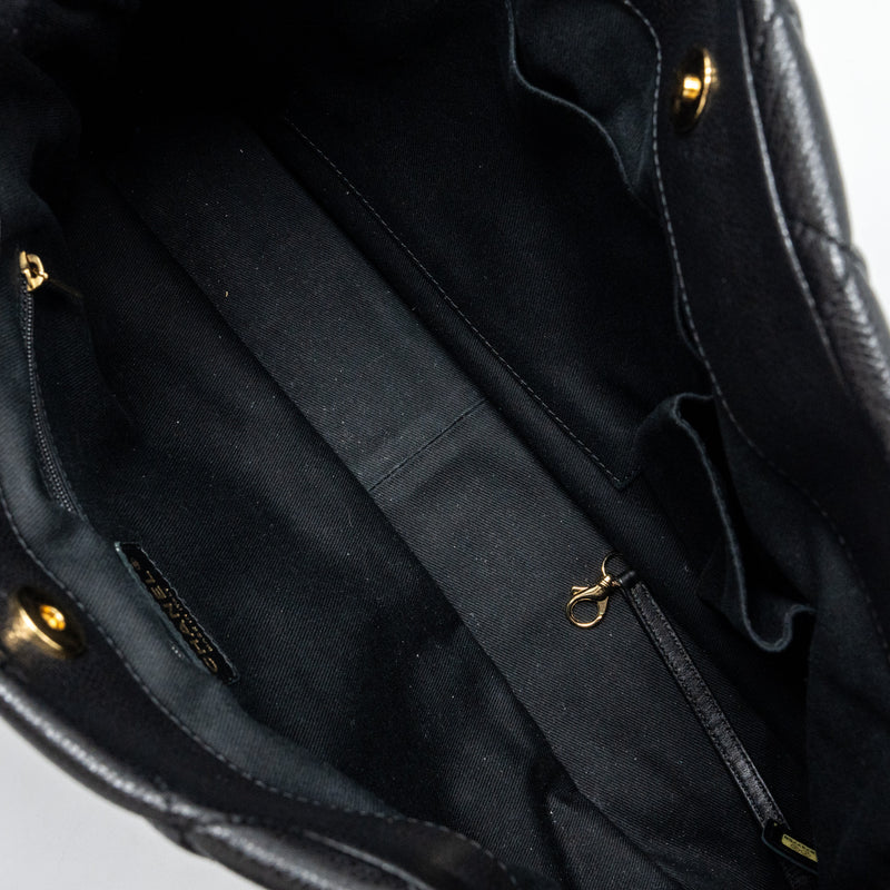Chanel Matelasse Chain Tote Bag Caviar Black GHW